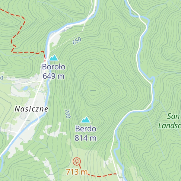 Map of Wysoki Wierch