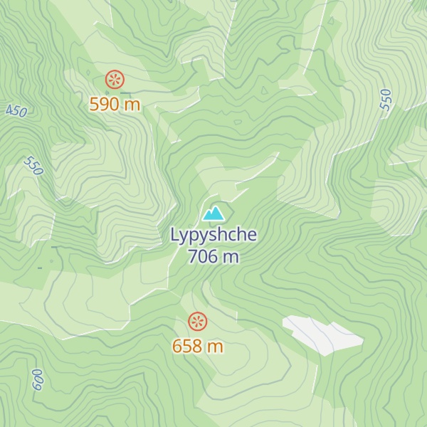 Map of Lypyshche