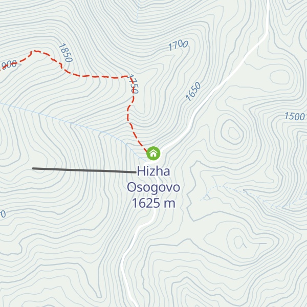 Map of Hizha Osogovo