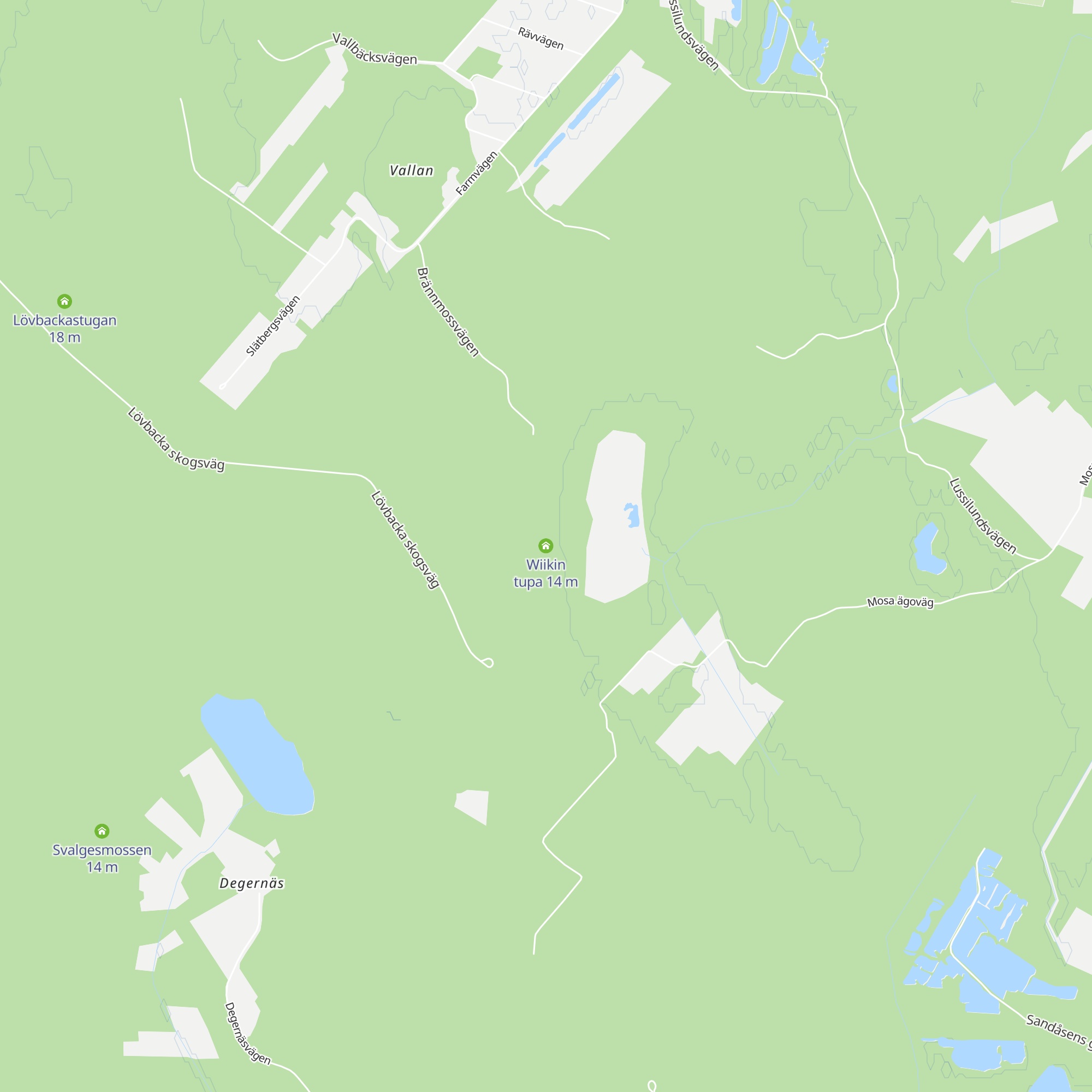 Wiikin tupa map