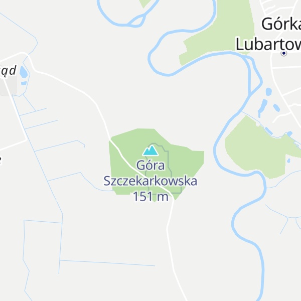 Map of Góra Szczekarkowska