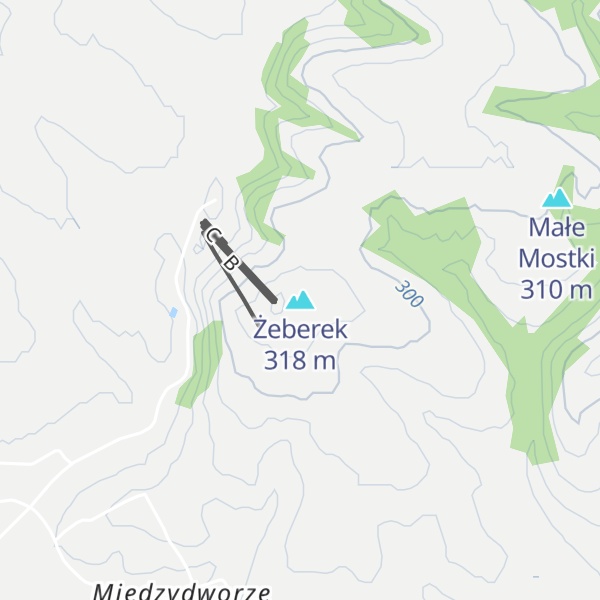 Map of Żeberek