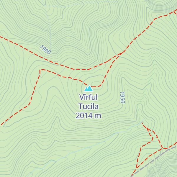Map of Vîrful Tucila