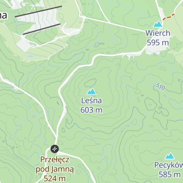 Map of Leśna
