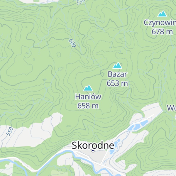 Map of Haniów