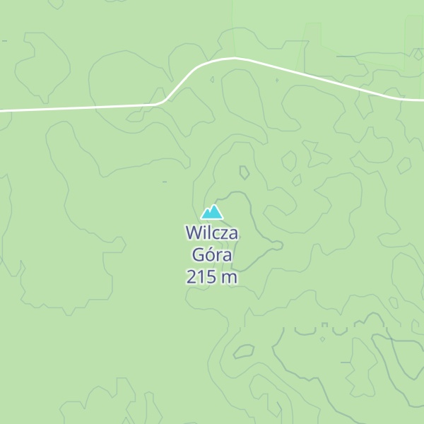 Map of Wilcza Góra
