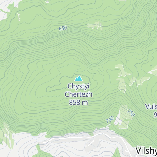 Map of Chystyi Chertezh