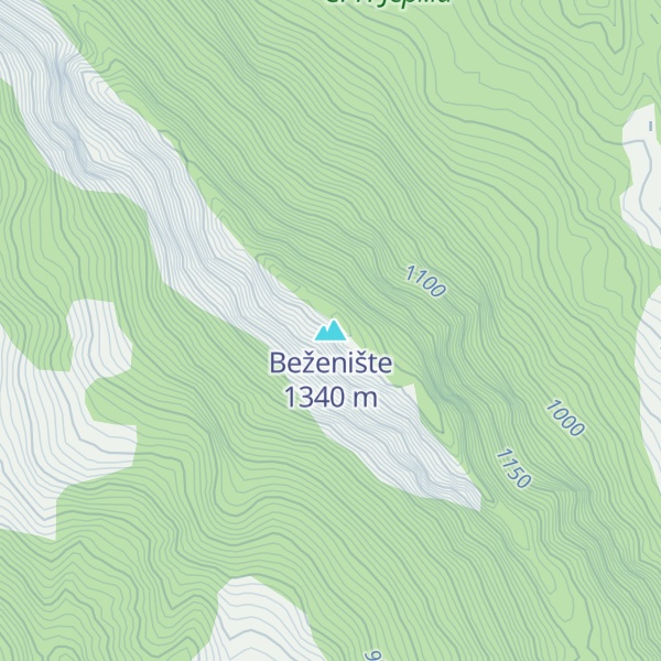 Map of Beženište