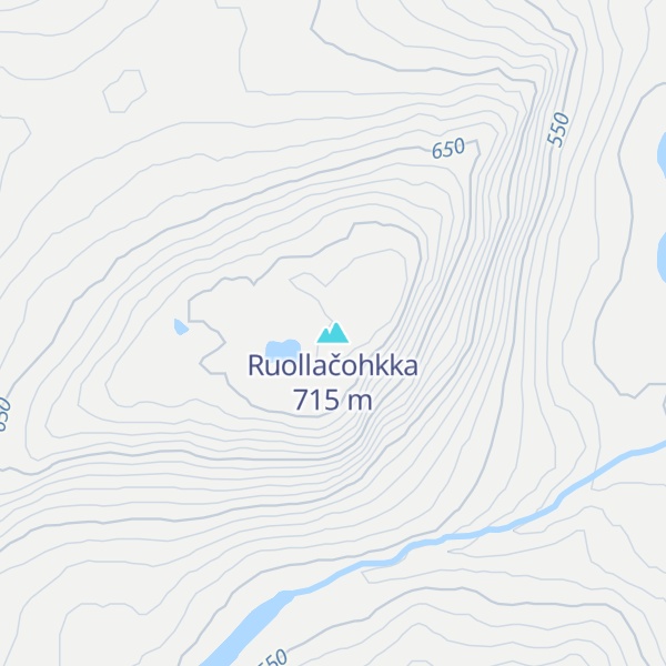 Map of Ruollačohkka