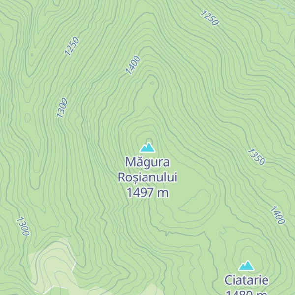 Map of Măgura Roșianului