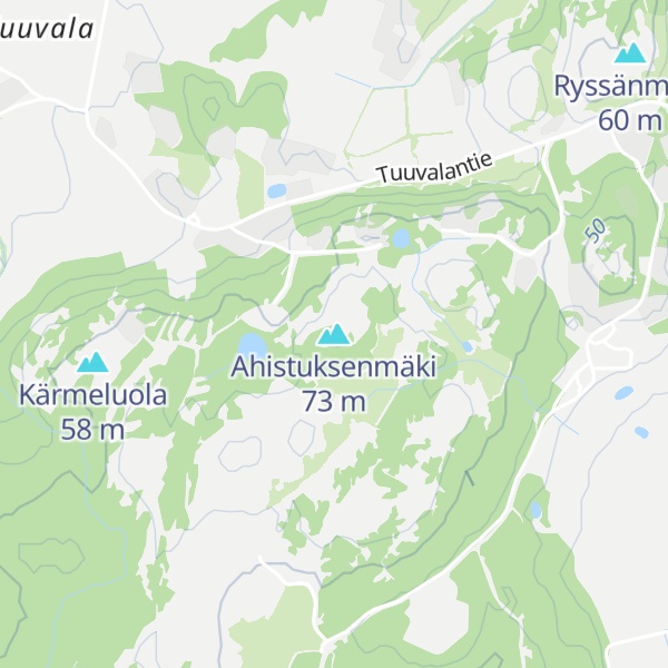 Map of Ahistuksenmäki