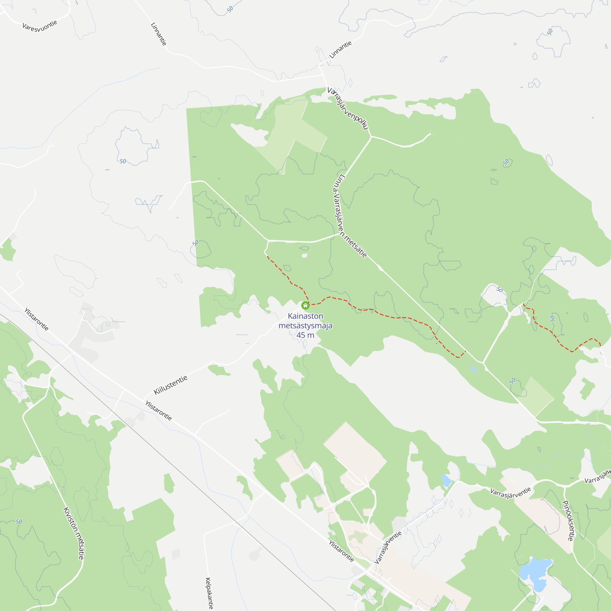 Kainaston metsästysmaja map