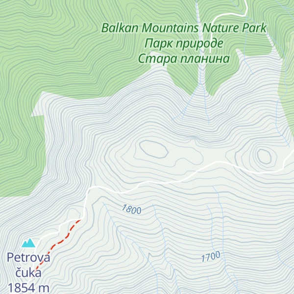 Map of Prilepski vrh