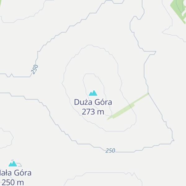 Map of Duża Góra