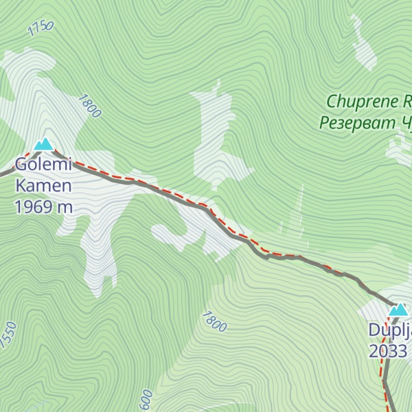 Map of Ostra čuka