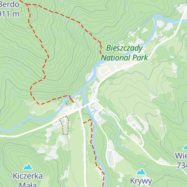 Map of Chata Bieszczadzkie Anioły