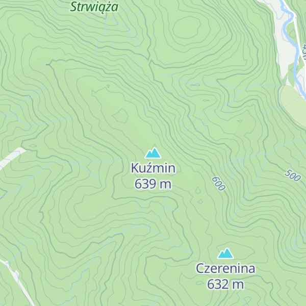 Map of Kuźmin