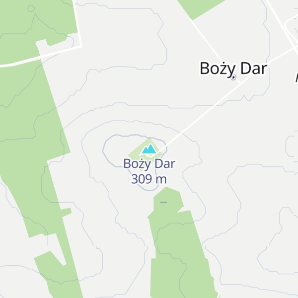 Map of Boży Dar
