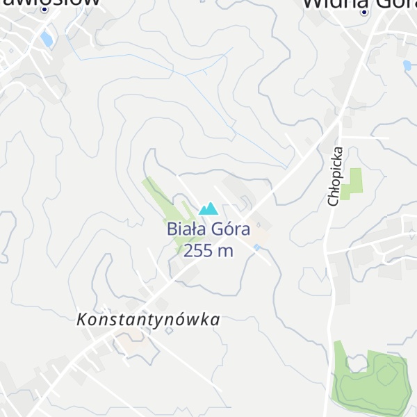 Map of Biała Góra