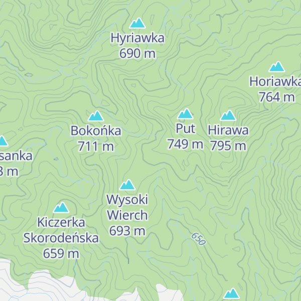 Map of Ickowe Berdo