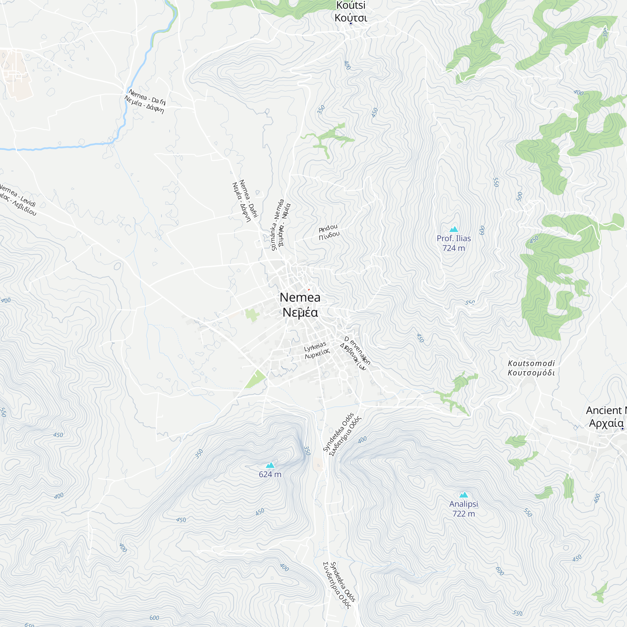 S.O.N. - Winemakers Association P.D.O. Nemea map