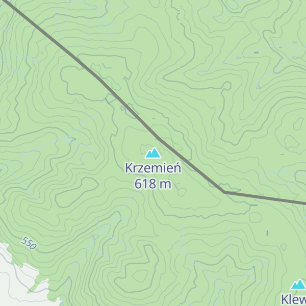 Map of Krzemień