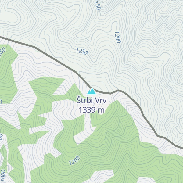 Map of Štrbi Vrv