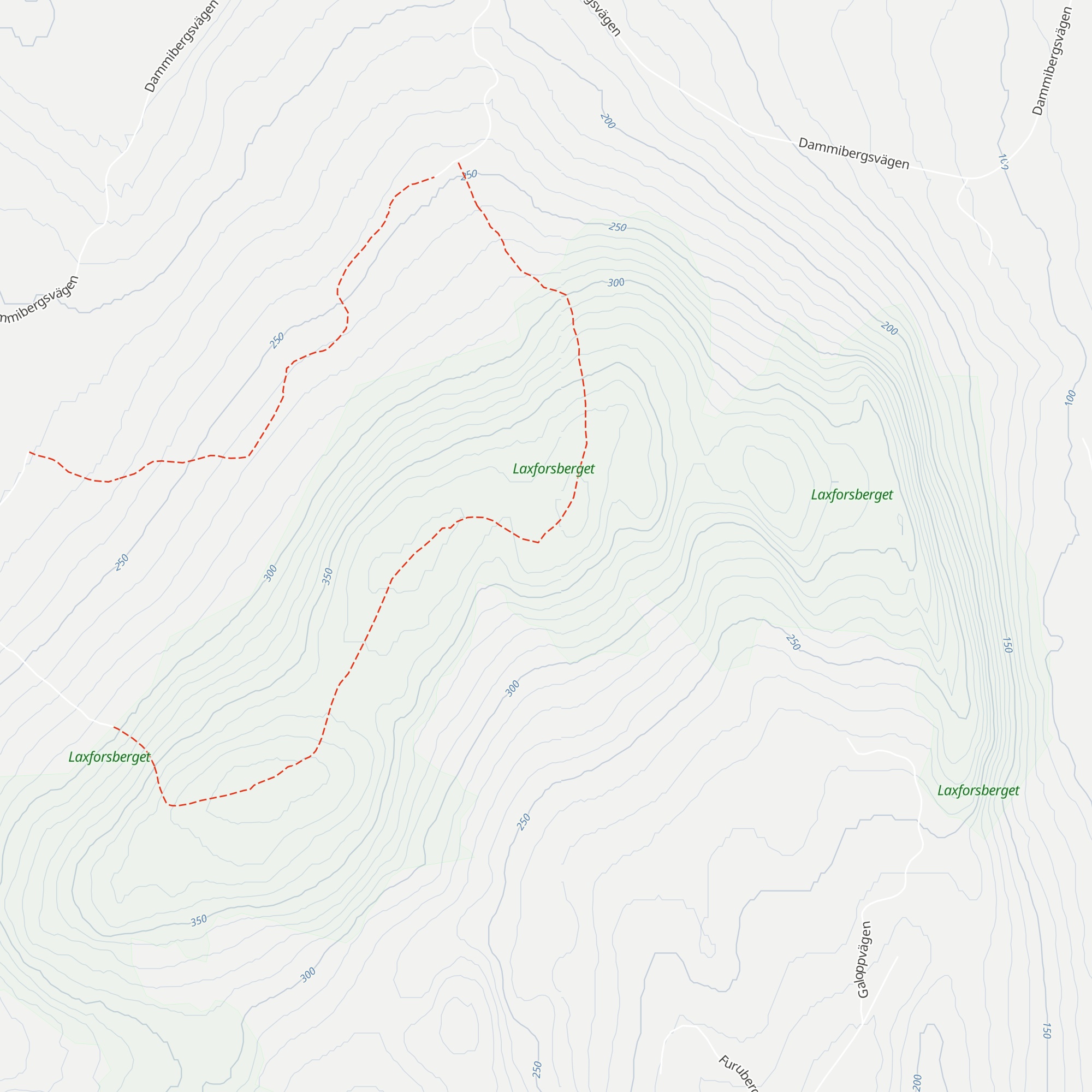 Laxforsbergskojan map
