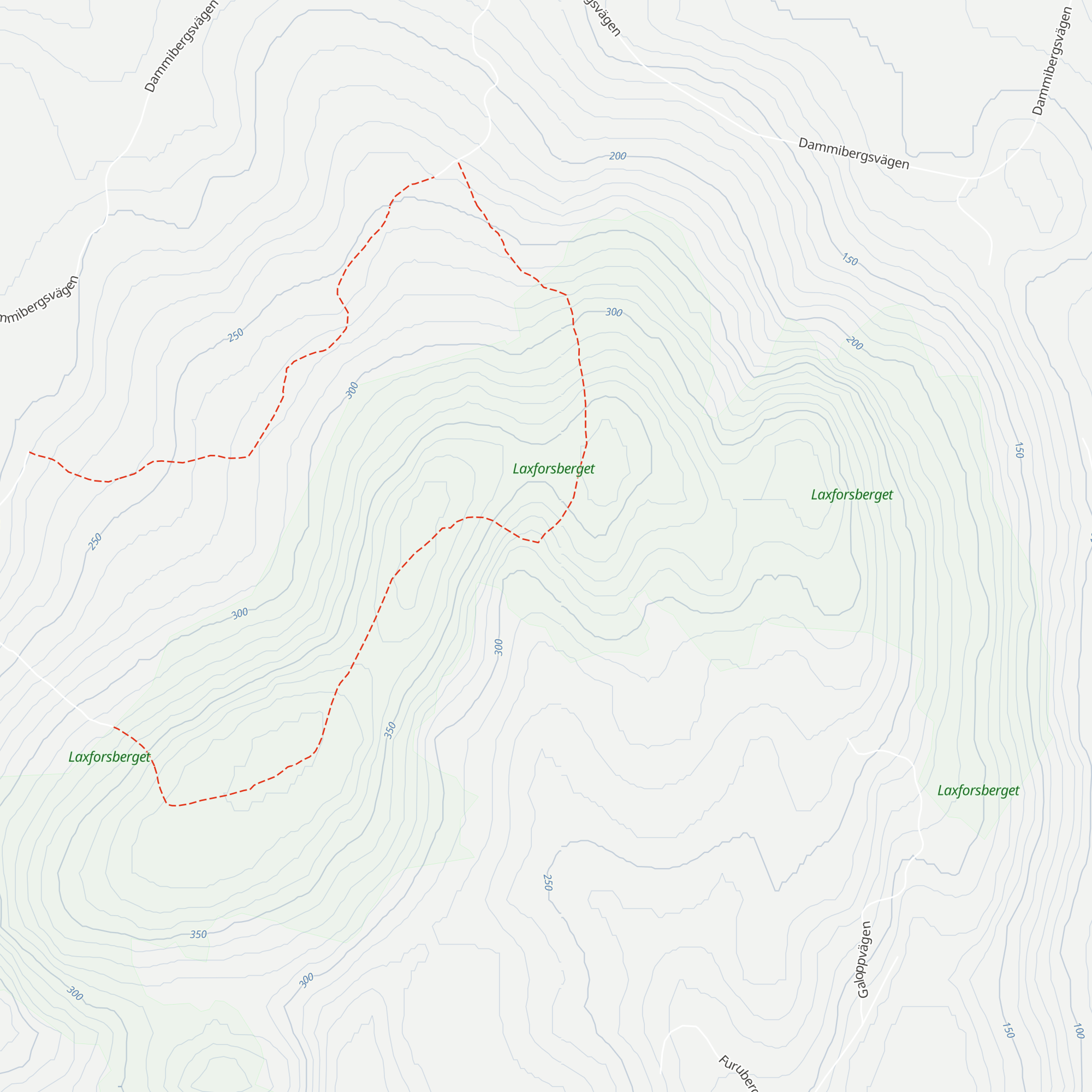 Laxforsbergskojan map