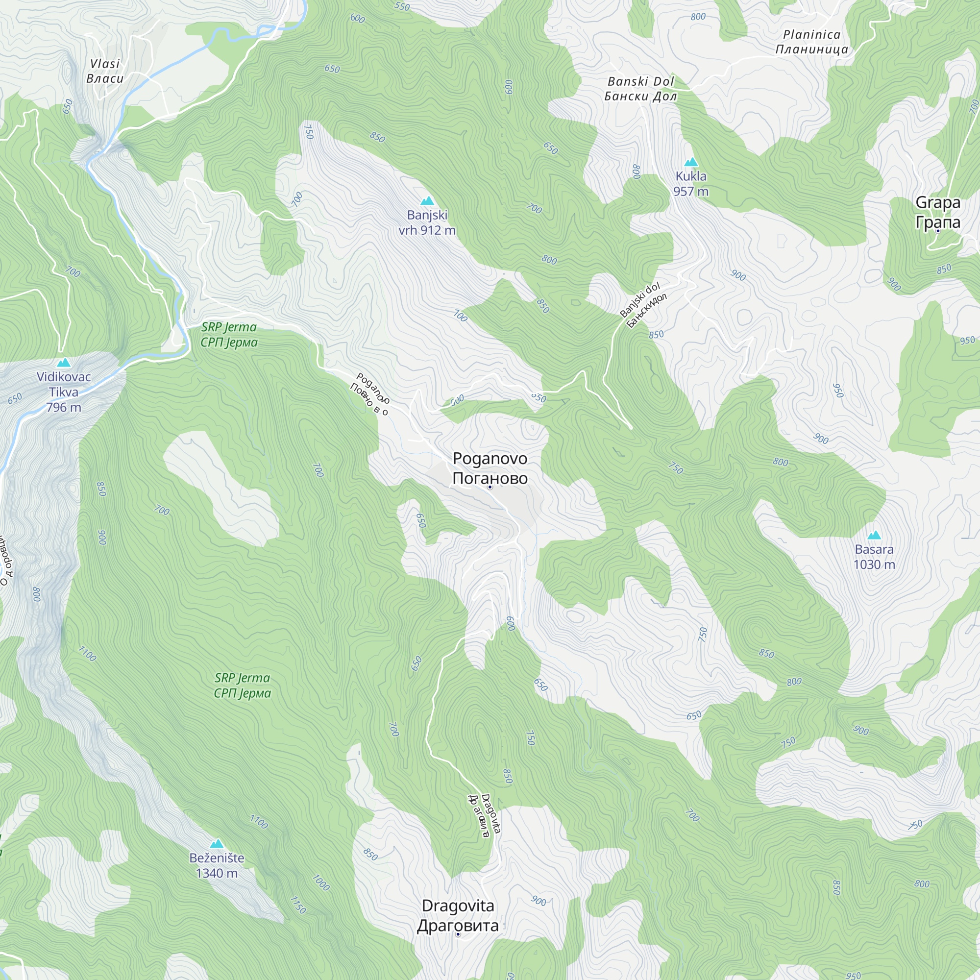 Planinarski dom „Greben” map