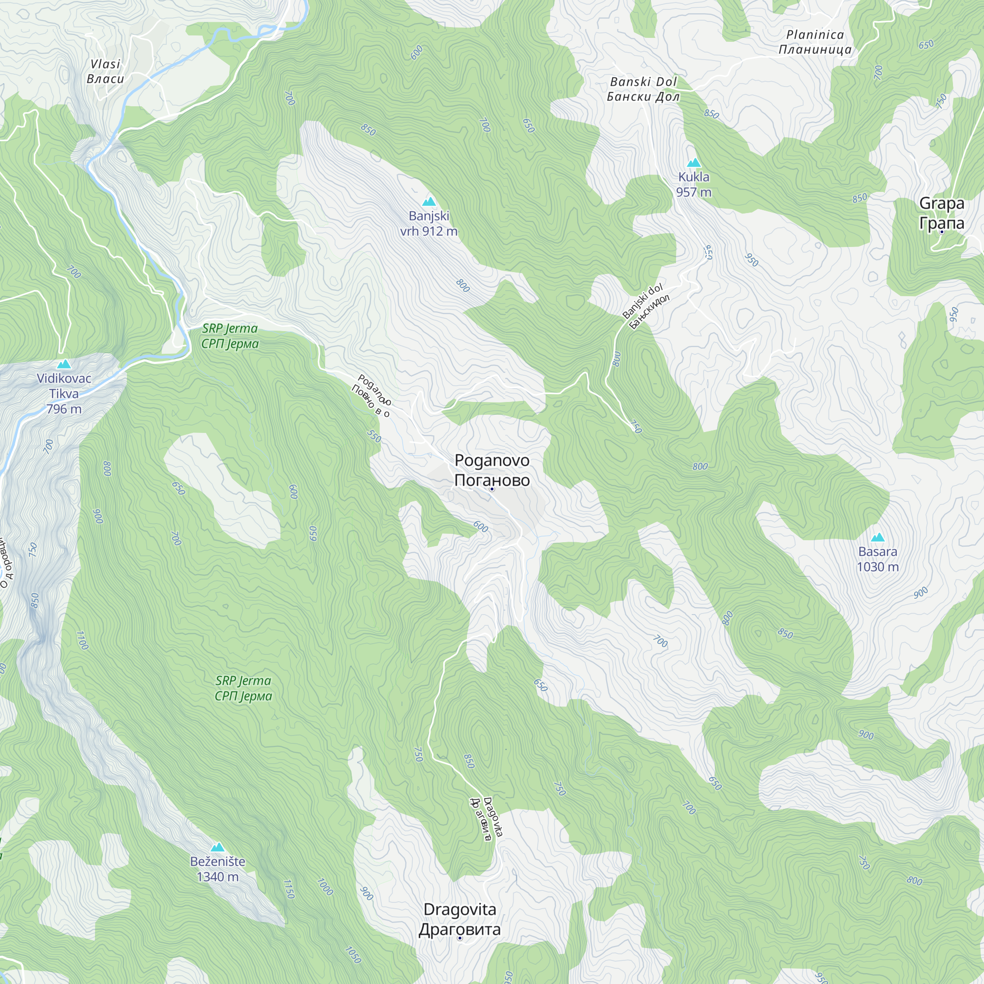 Planinarski dom „Greben” map