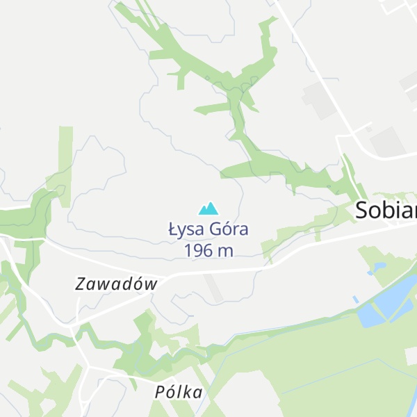Map of Łysa Góra