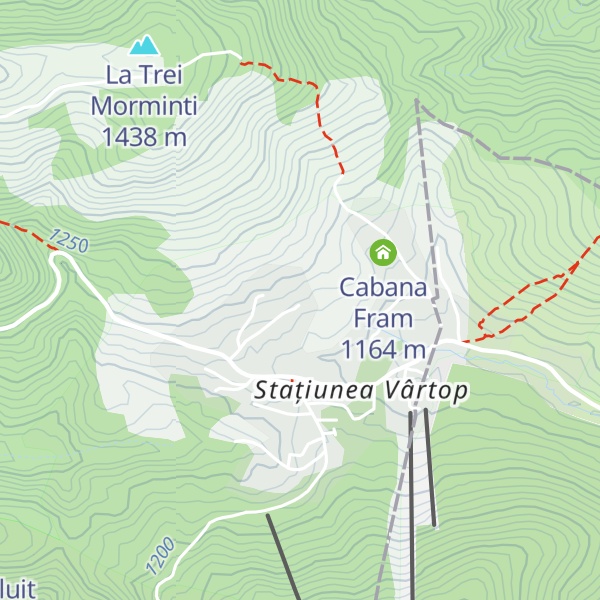 Map of Cabana Malina Vartop