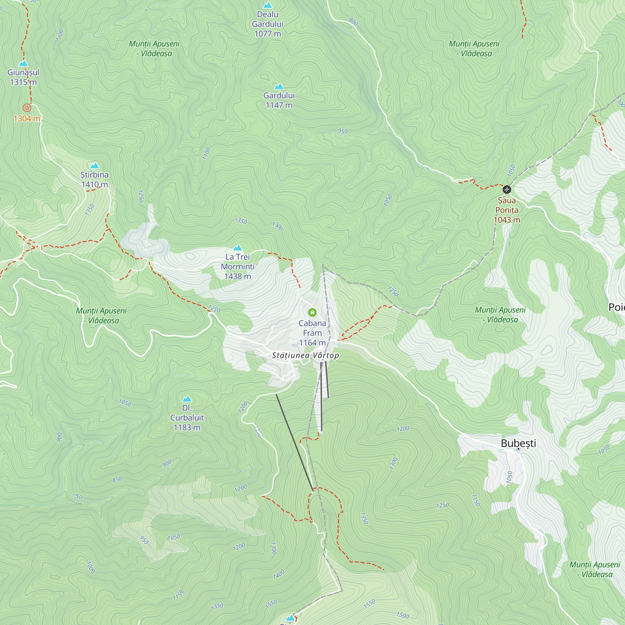 Cabana Fram map