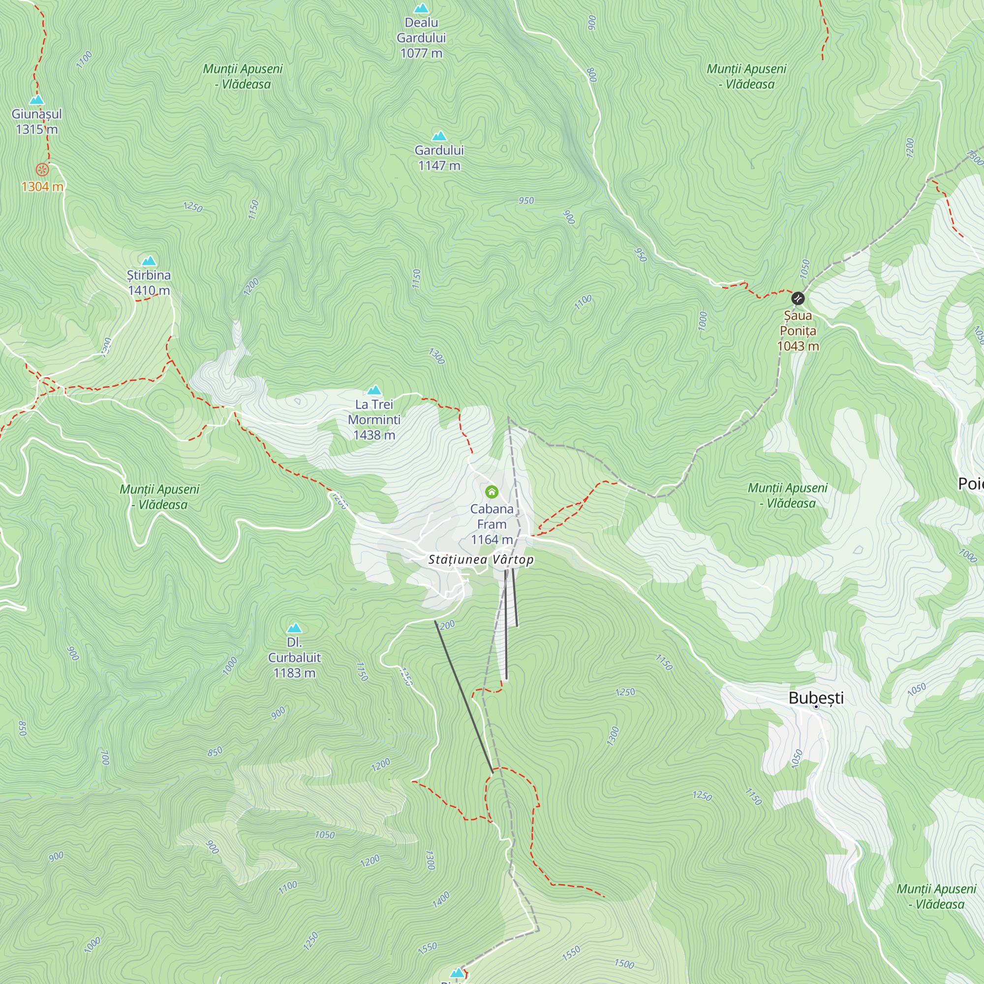 Cabana Fram map
