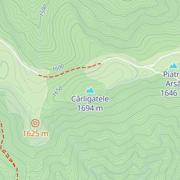 Map of Cârligatele