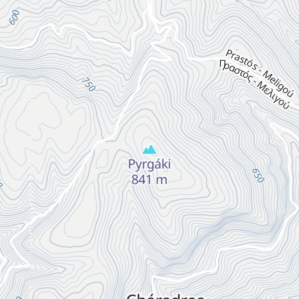 Map of Pyrgáki
