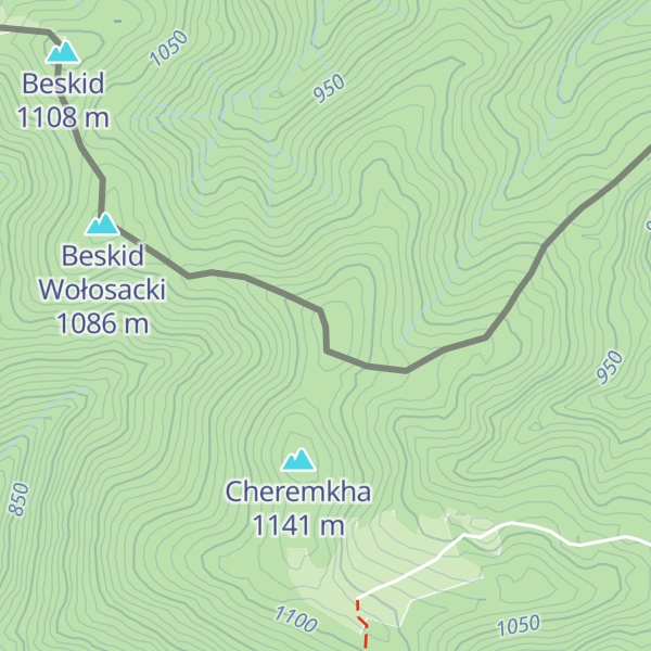 Map of Wołowe Berdo / Volove Berdo