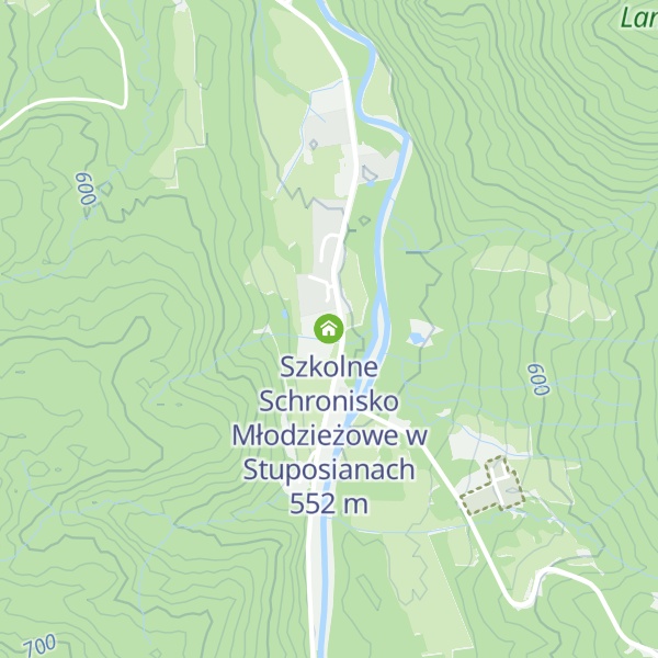 Map of Szkolne Schronisko Młodzieżowe w Stuposianach