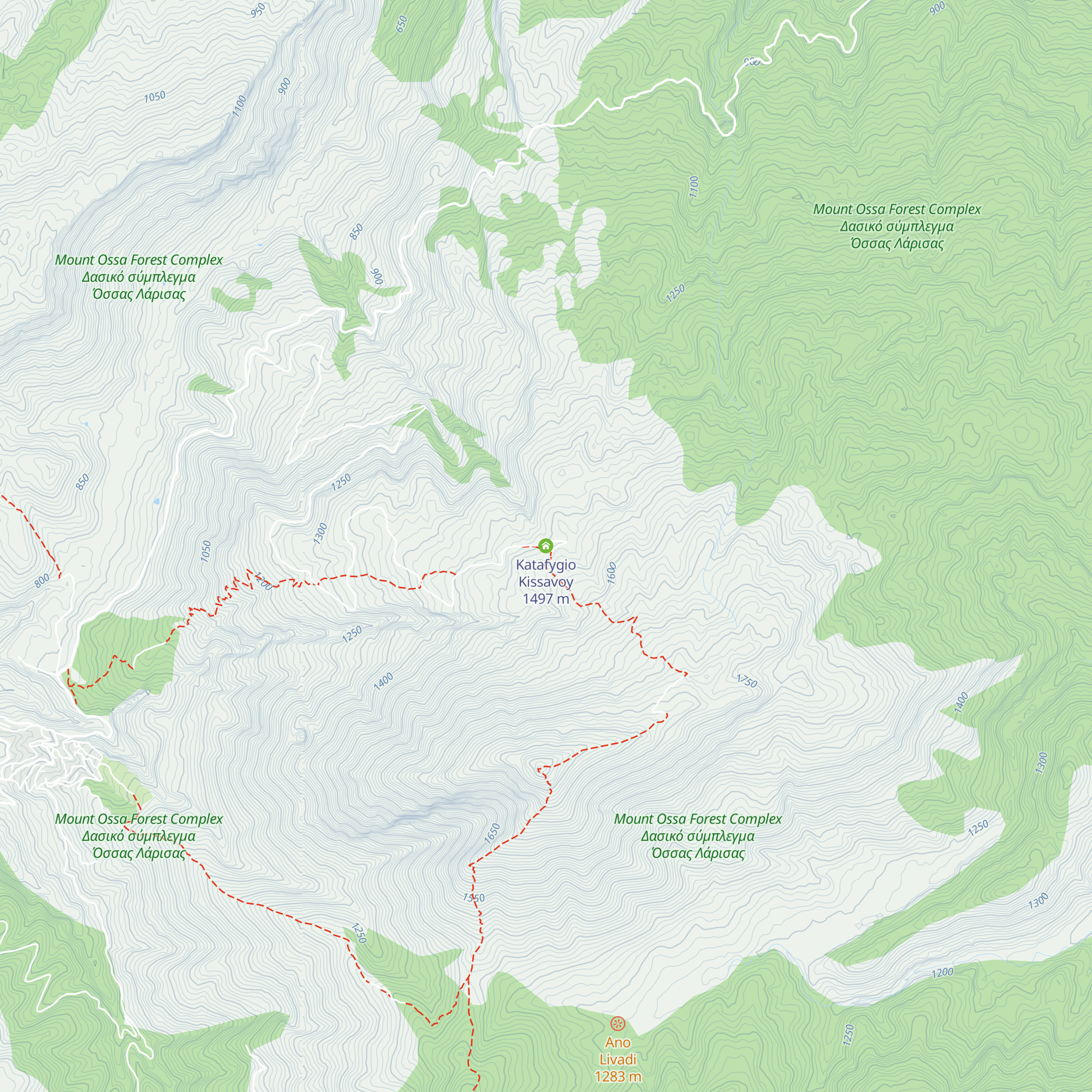 Katafygio Kissavoy map