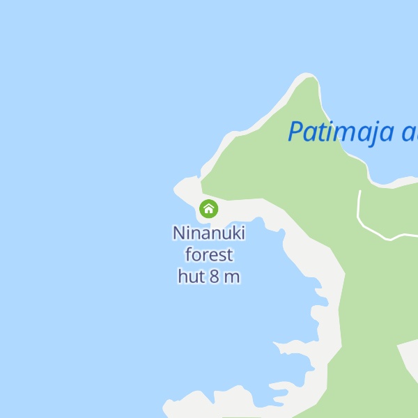 Map of Ninanuki forest hut