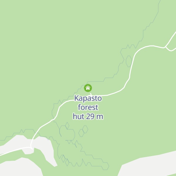Map of Kapasto forest hut