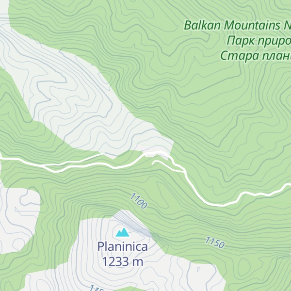 Map of Planinarski dom ski staza
