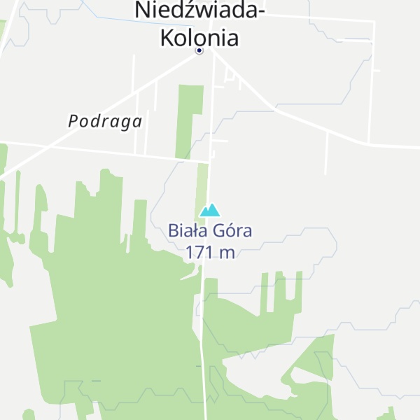 Map of Biała Góra