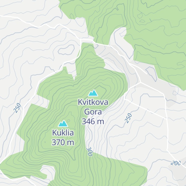 Map of Kvitkova Gora