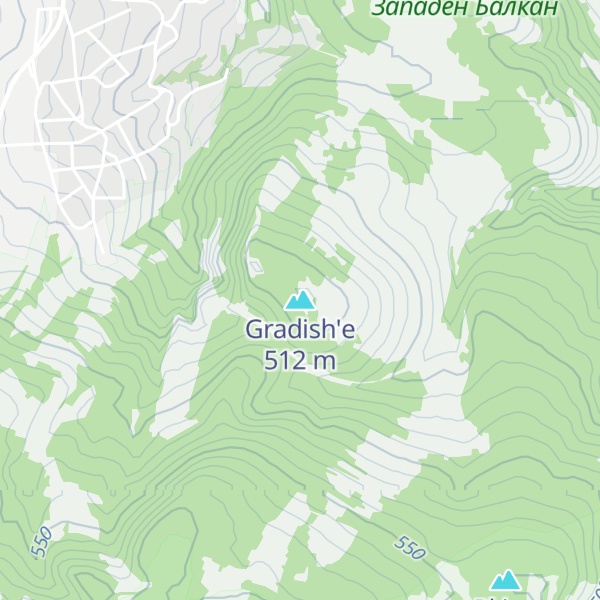 Map of Gradish'e