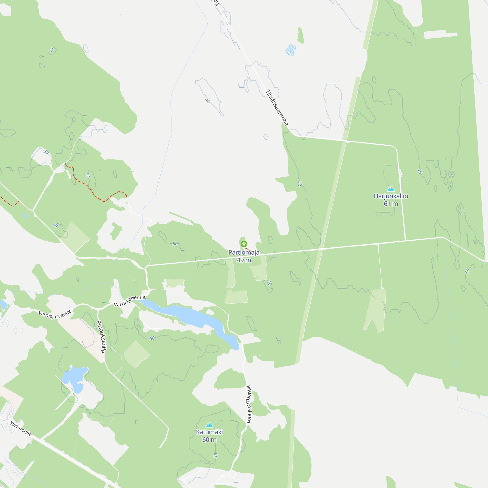 Partiomaja map