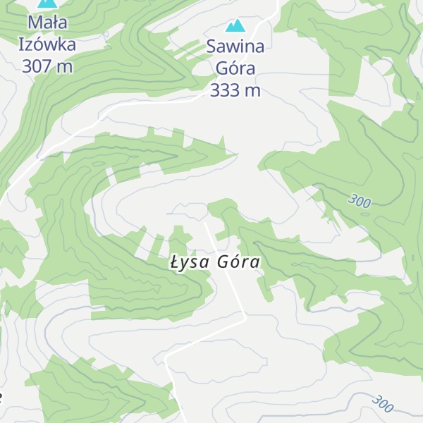 Map of Łysa Góra
