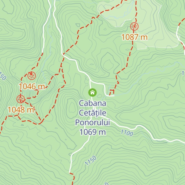 Map of Cabana Cetățile Ponorului