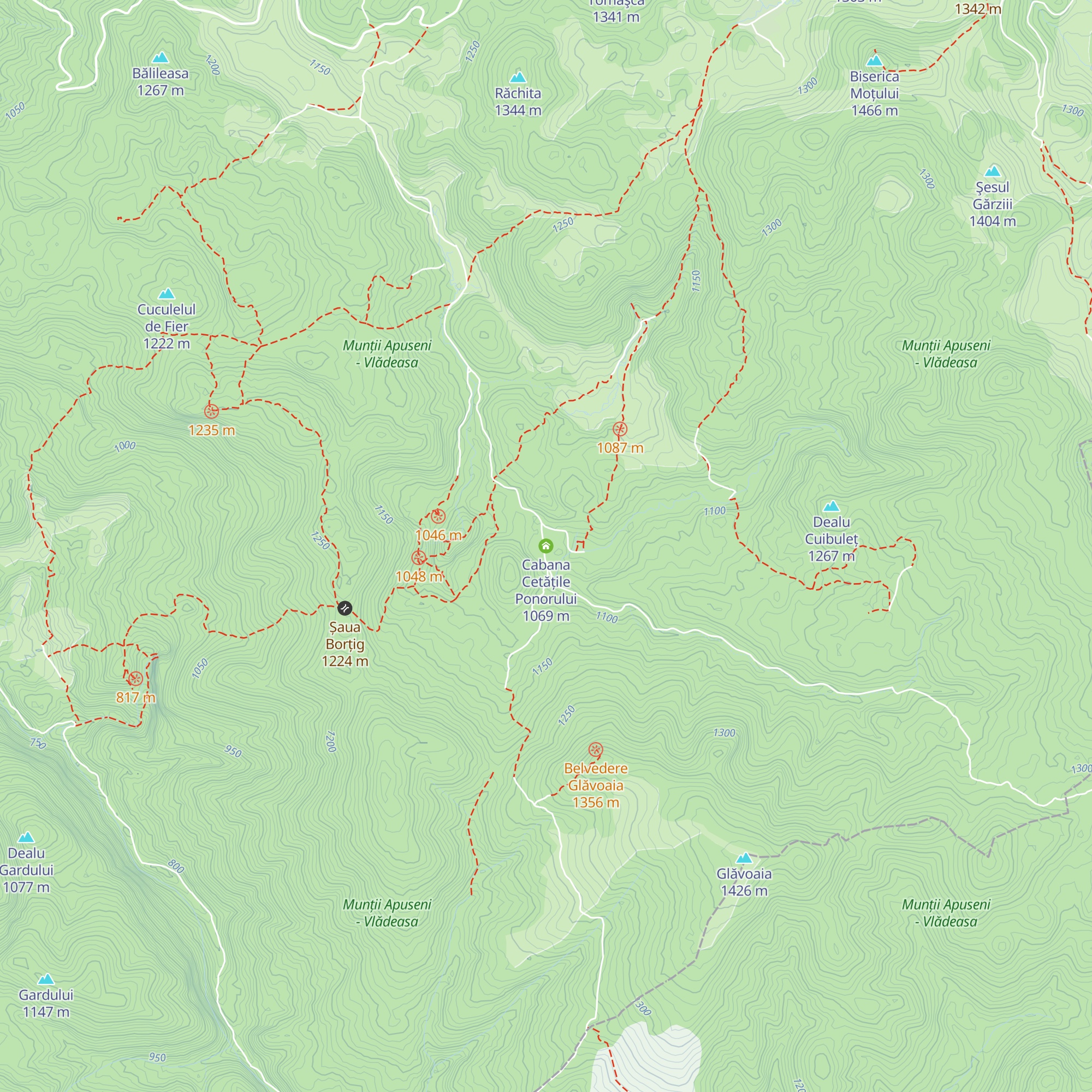 Cabana Cetățile Ponorului map